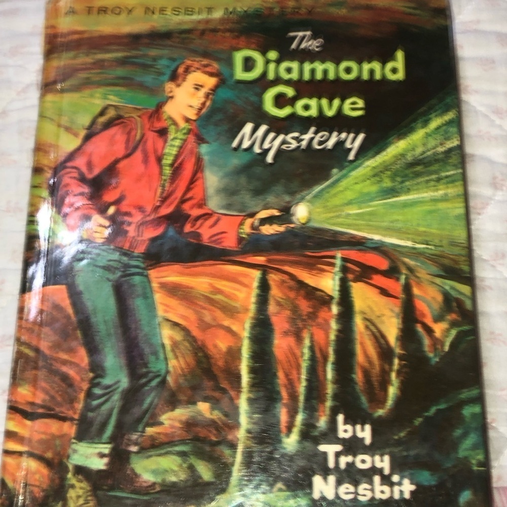The Diamond Cave Mystery Book by Troy Nesbit- vintage book- good shape-